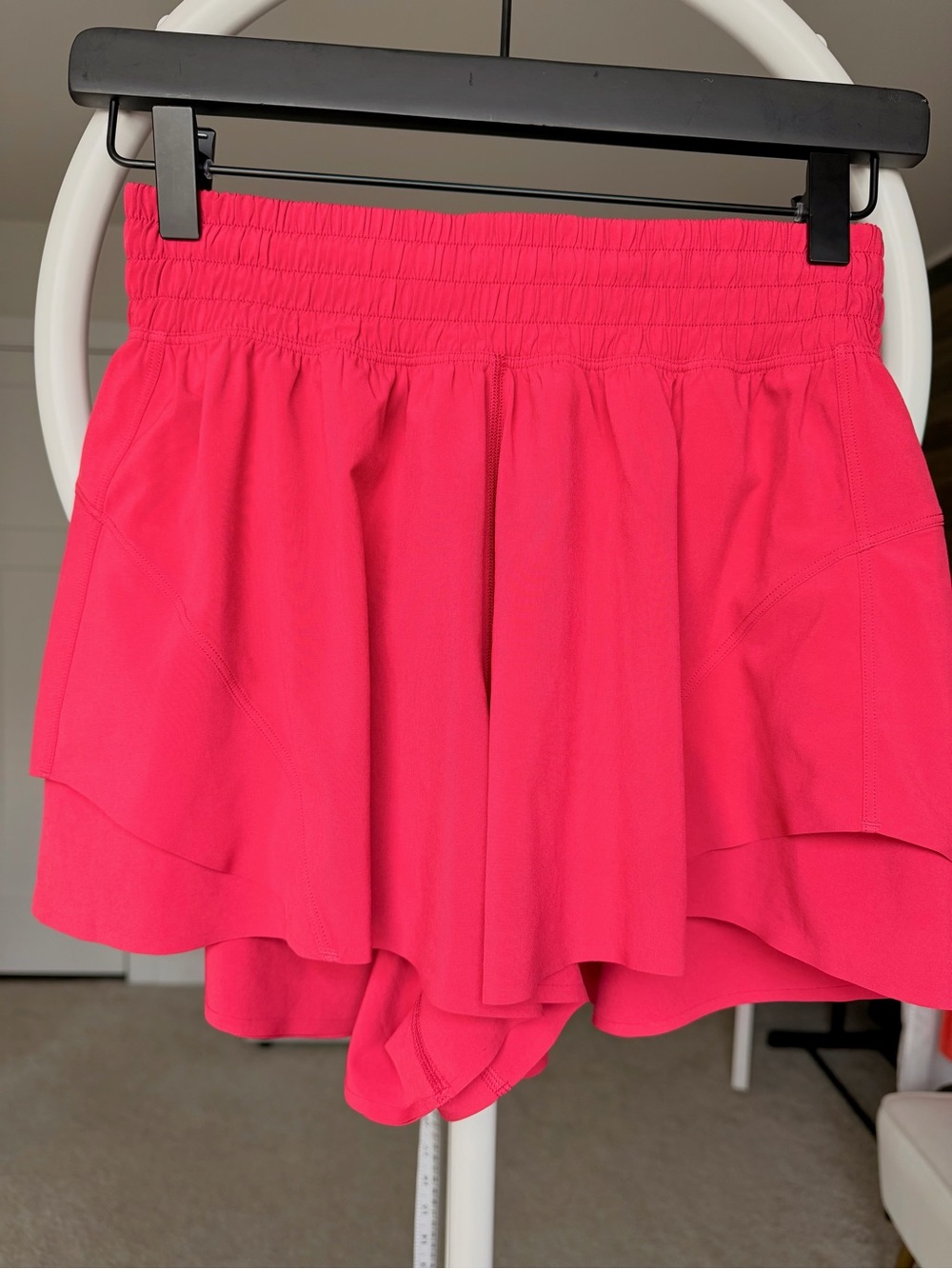 lululemon athletica High Waist Athletic Shorts in Red